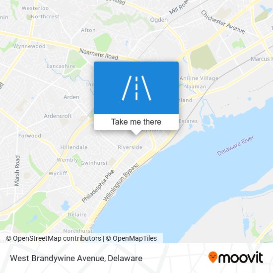 West Brandywine Avenue map