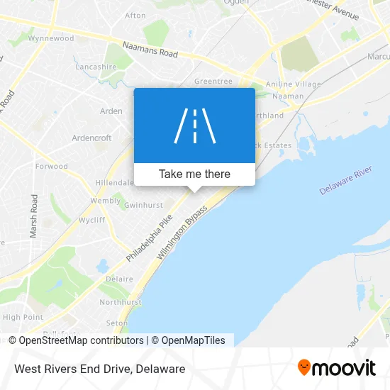 West Rivers End Drive map