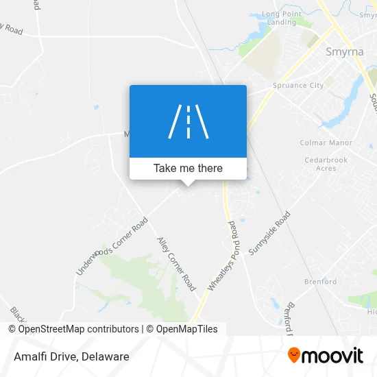 Amalfi Drive map
