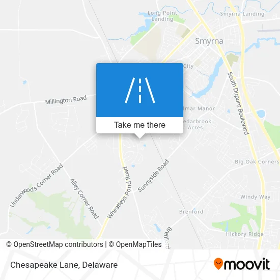 Chesapeake Lane map