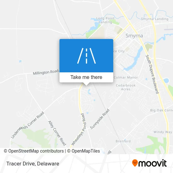 Tracer Drive map