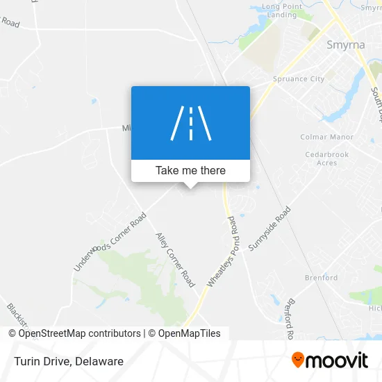Turin Drive map