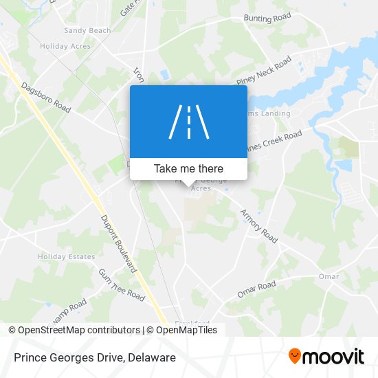 Prince Georges Drive map