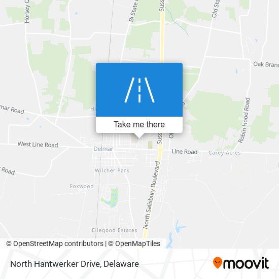 Mapa de North Hantwerker Drive