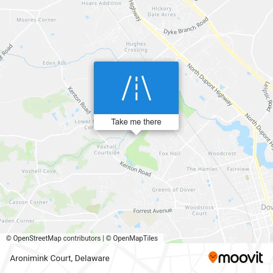 Aronimink Court map
