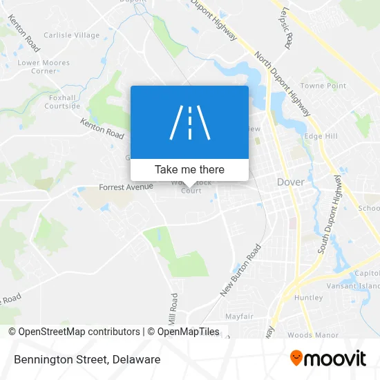 Bennington Street map