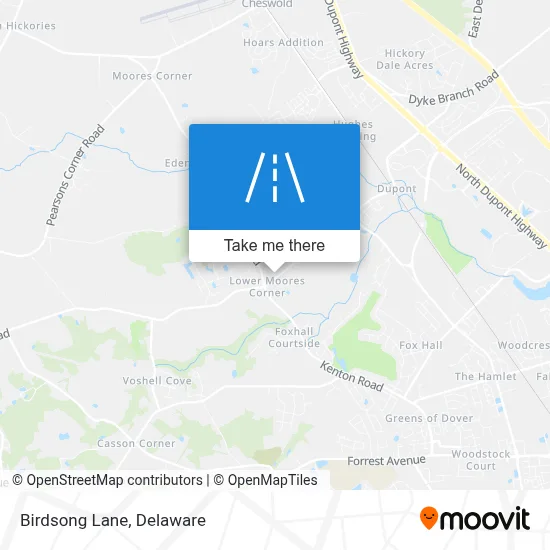 Birdsong Lane map