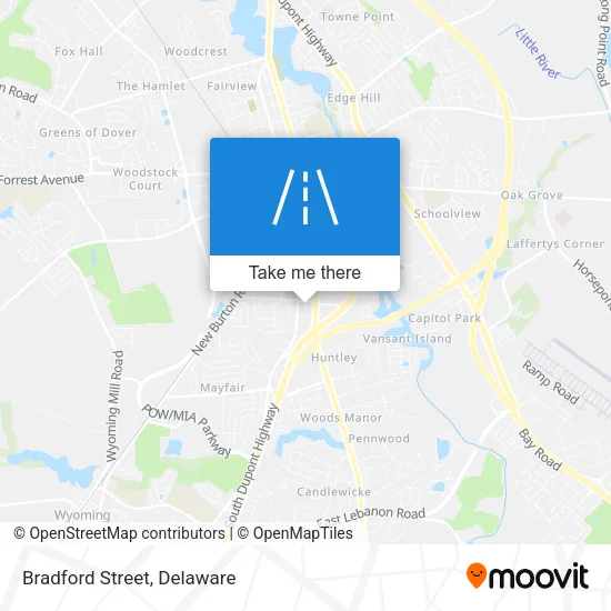 Bradford Street map