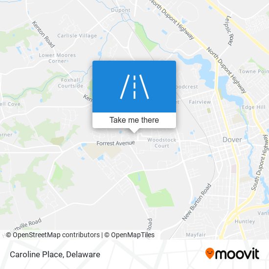 Mapa de Caroline Place