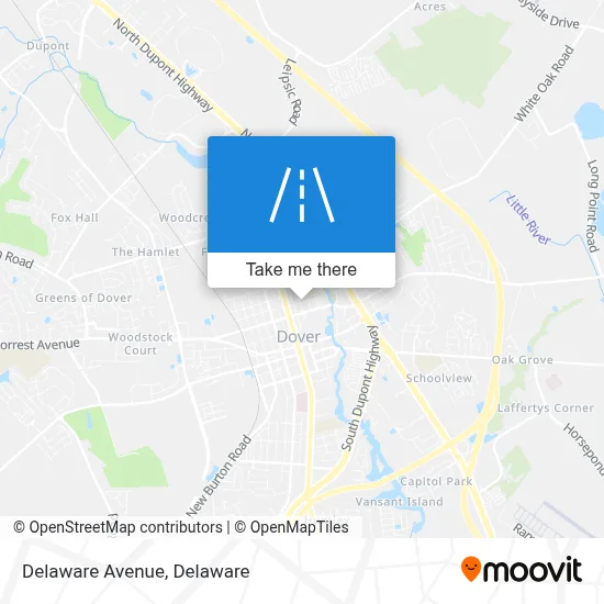 Delaware Avenue map