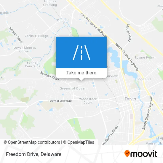 Freedom Drive map