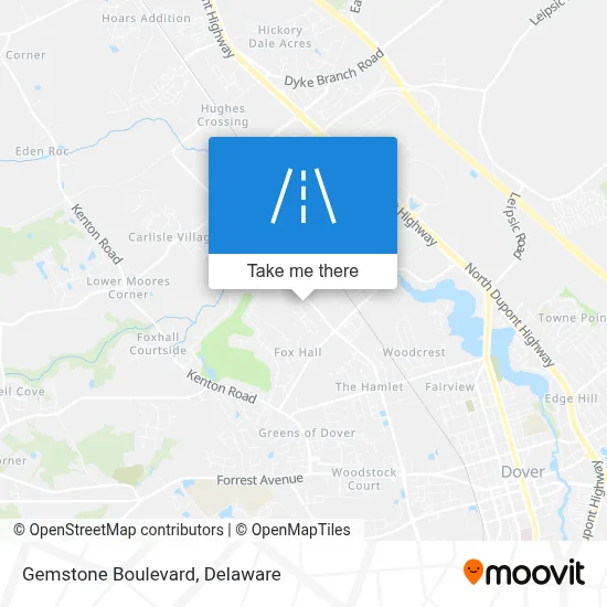 Gemstone Boulevard map