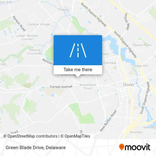Green Blade Drive map