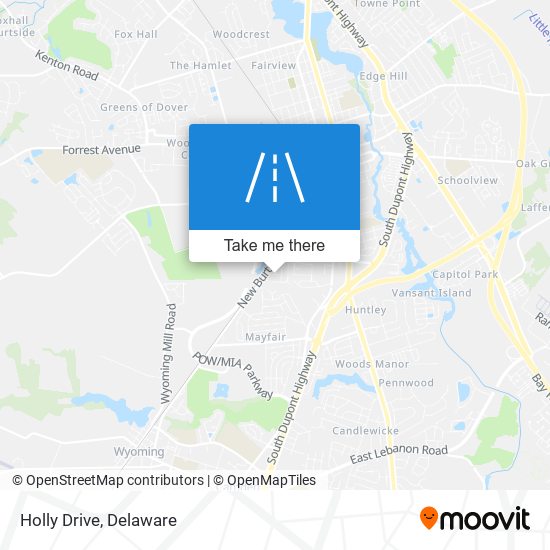 Holly Drive map