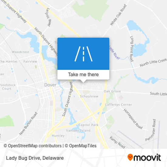 Lady Bug Drive map