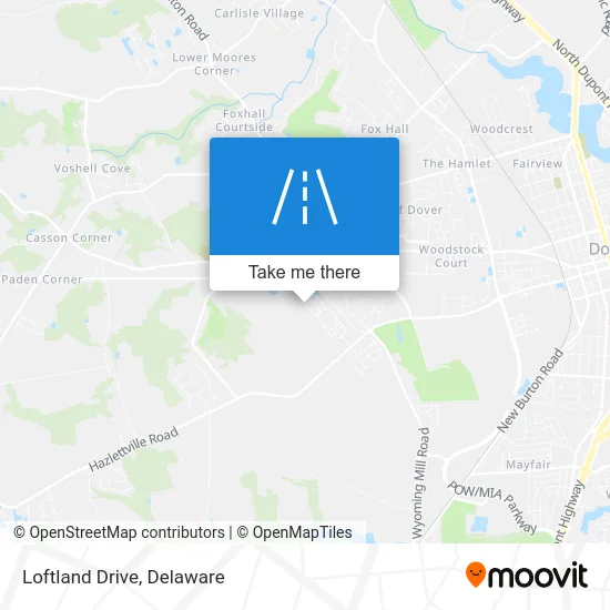 Loftland Drive map
