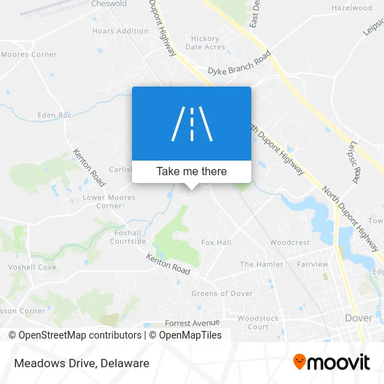 Meadows Drive map