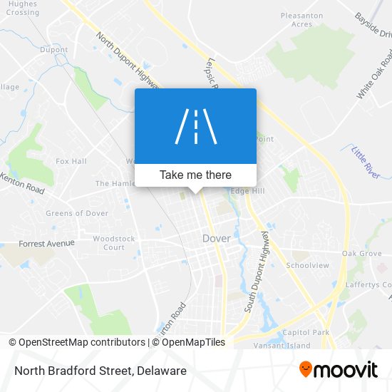 Mapa de North Bradford Street