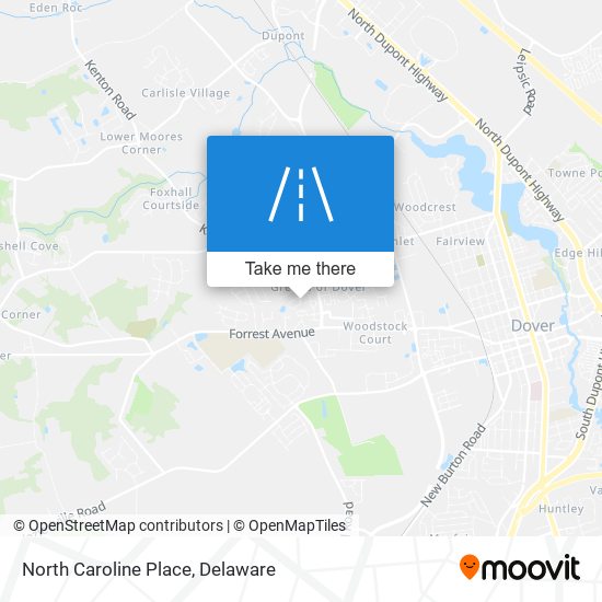 North Caroline Place map