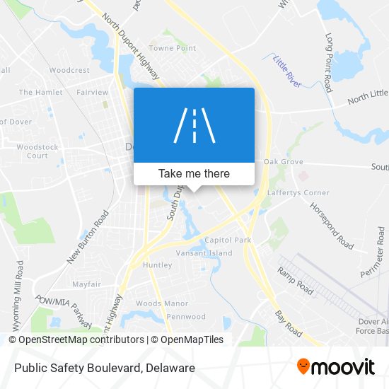 Mapa de Public Safety Boulevard