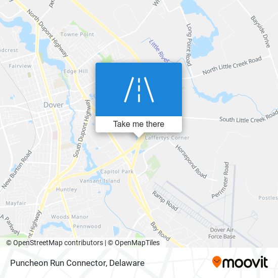 Puncheon Run Connector map