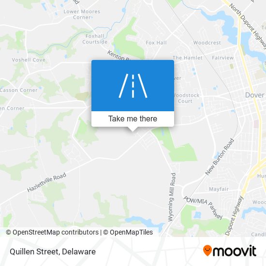 Mapa de Quillen Street