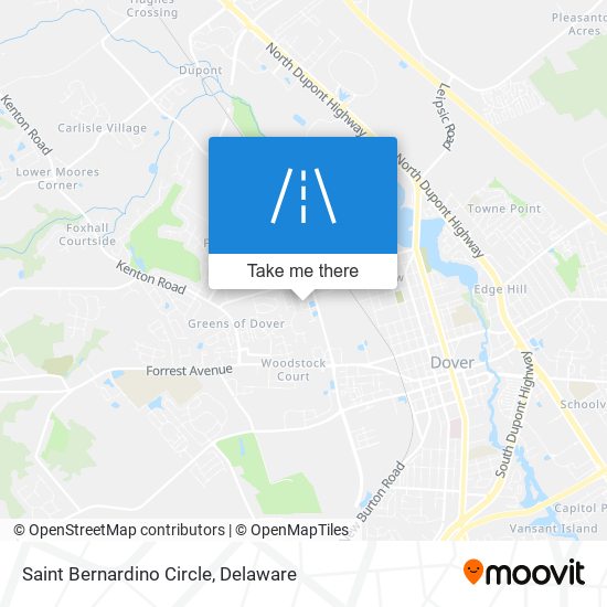 Saint Bernardino Circle map