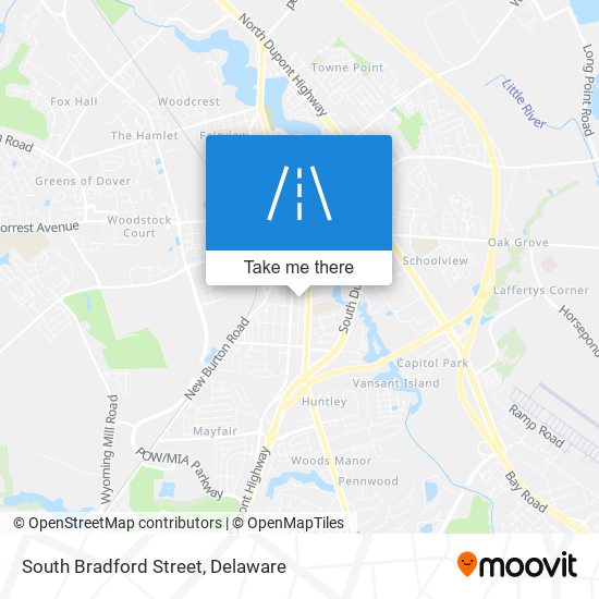 South Bradford Street map