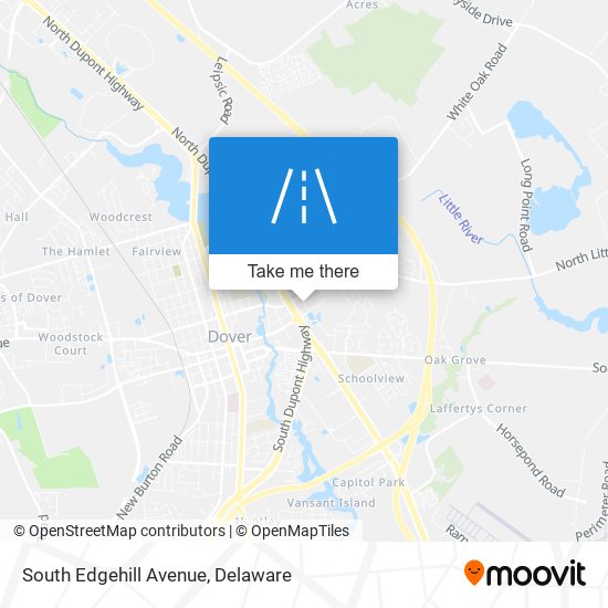 South Edgehill Avenue map