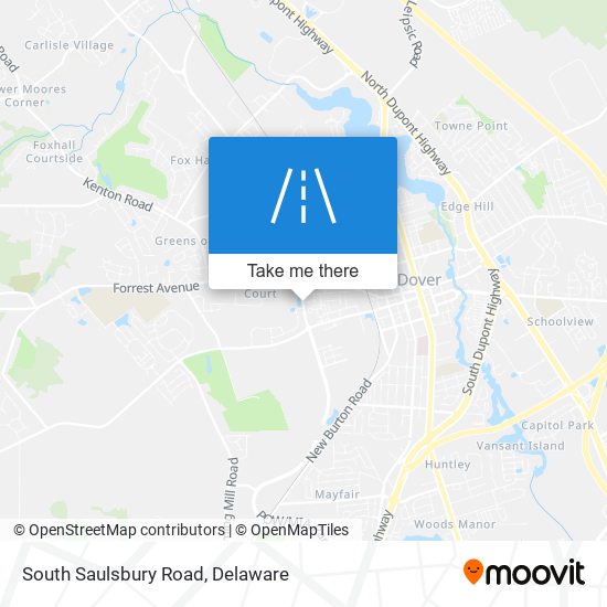 South Saulsbury Road map