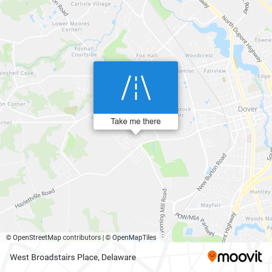 West Broadstairs Place map