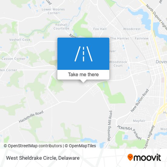 West Sheldrake Circle map