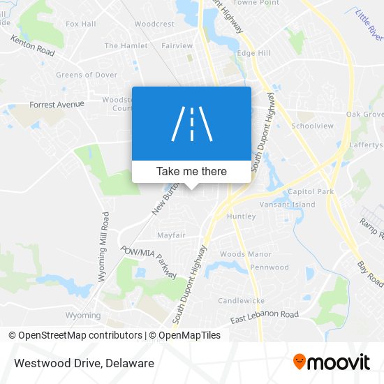 Mapa de Westwood Drive