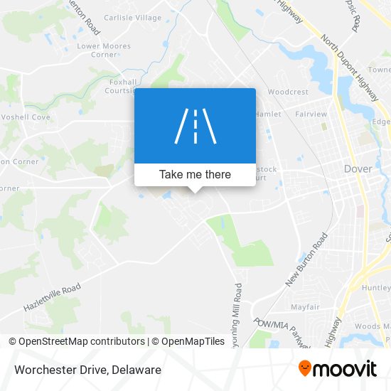 Mapa de Worchester Drive