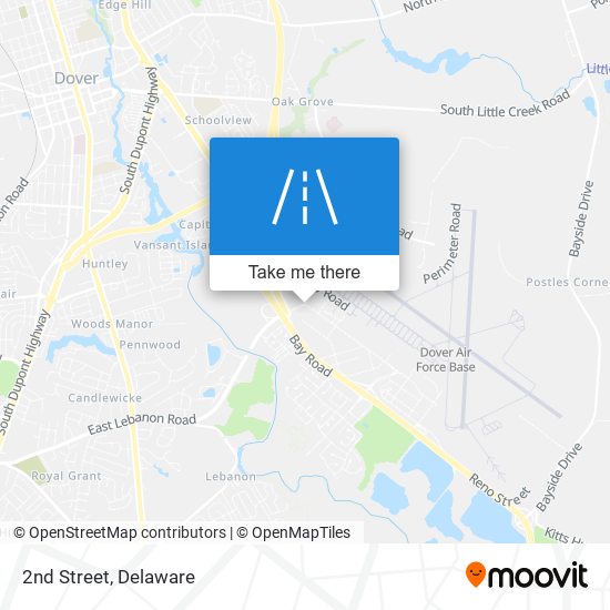 Mapa de 2nd Street