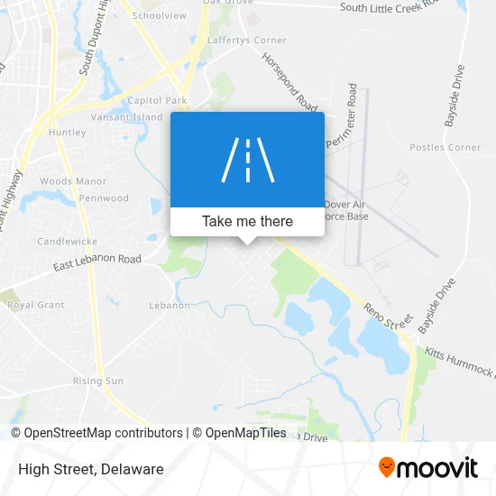 High Street map