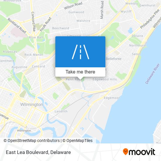 Mapa de East Lea Boulevard