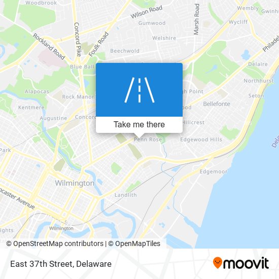 Mapa de East 37th Street