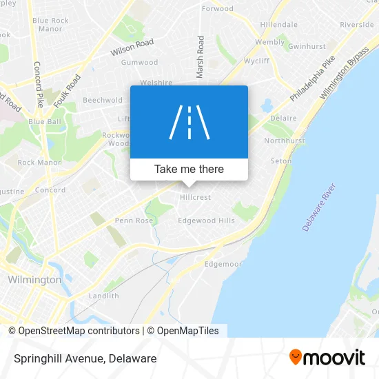 Springhill Avenue map