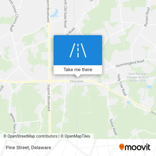 Pine Street map
