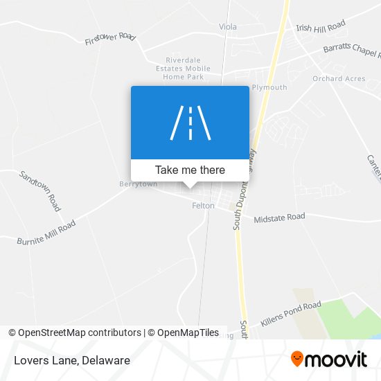 Mapa de Lovers Lane