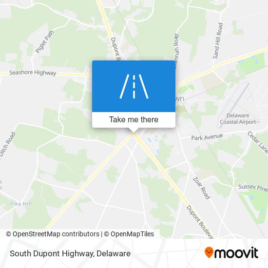 Mapa de South Dupont Highway