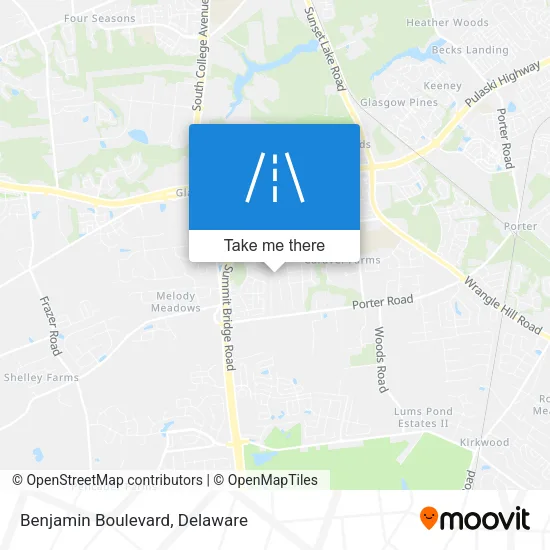 Benjamin Boulevard map