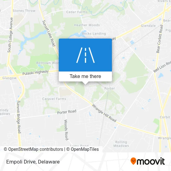 Empoli Drive map