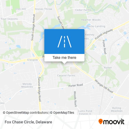 Fox Chase Circle map