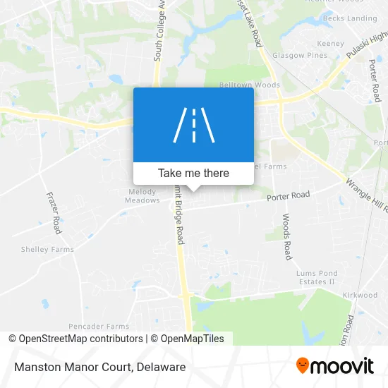 Manston Manor Court map