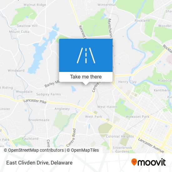 Mapa de East Clivden Drive