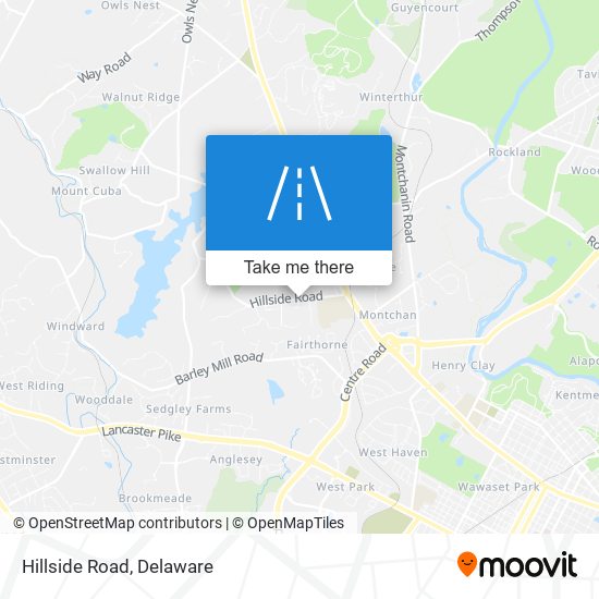 Mapa de Hillside Road