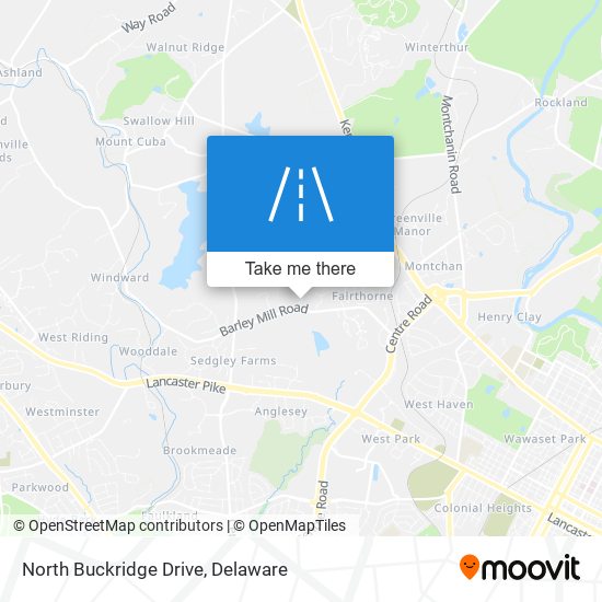 North Buckridge Drive map