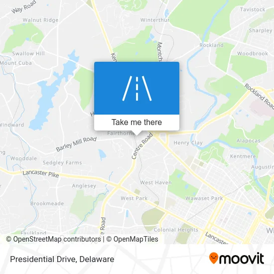 Presidential Drive map